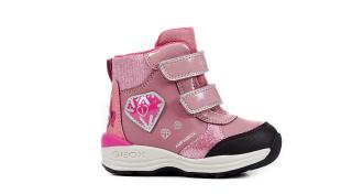 Detské blikajúce zimné nepremokavé topánky Geox B841FC 050HI C8006 25