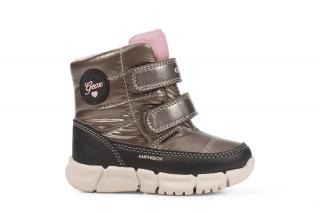 Detské zimné nepremokavé topánky Geox B043QB OLUBC C1X9B 26