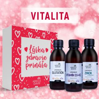 Adelle Davis Láska Zdravie Prináša - balíček VITALITA (Lipozomálny vitamín D3+K2, 200ml; Lipozomálny Zinok s vitamín C, 200ml; Lipozomálny Glutatión,…