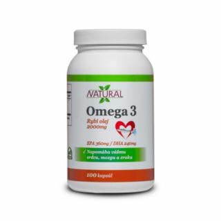Omega-3 - Rybí olej - 1000 mg - 100 kapsúl