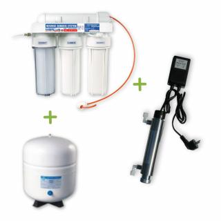 Demineralizátor vody Aqualab 75 s UV lampou 6W  + 4G zásobník