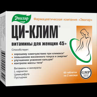 CI-KLIM® BIO doplnok výživy (menopauza v rovnováhe) - 60 tabliet - Evalar