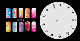 Šablona na nechty (airbrush nail art) Fengda  JFH01-005