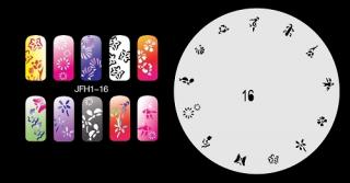 Šablona na nechty (airbrush nail art) Fengda  JFH01-016