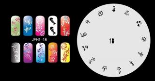 Šablona na nechty (airbrush nail art) Fengda JFH01-018