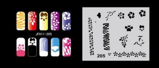 Šablona na nechty (airbrush nail art) Fengda  JFH11-205