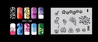 Šablona na nechty (airbrush nail art) Fengda  JFH11-206