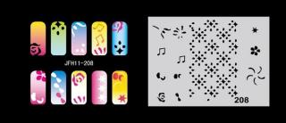 Šablona na nechty (airbrush nail art) Fengda  JFH11-208