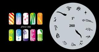 Šablona na nechty (airbrush nail art) Fengda  JFH13-260