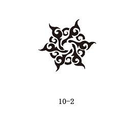 Šablóna pre trblietavé tetovanie Fengda 10-02