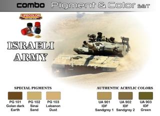 Set pigmentov a farieb LifeColor SPG01 ISRAELI ARMY