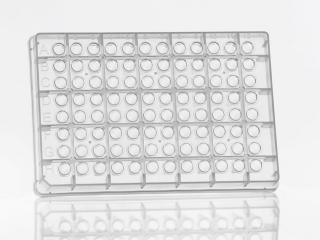 96 Round Well Storage Microplate Prevedenie: 200µl wells, V shaped bases, low binding