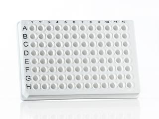 96 Well Skirted PCR Plate Farba: white