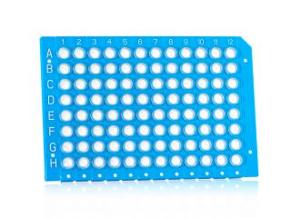 FrameStar® Breakable Vertically PCR Plate Farba: clear wells, blue frame