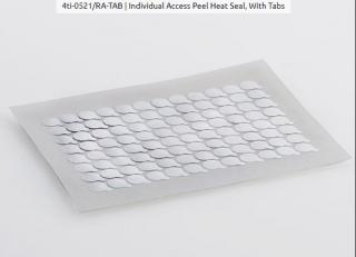 Individual Access Peel Heat Seal Prevedenie: 96 individual seals with tabs, sheets (127 x 100mm); 100 sheets