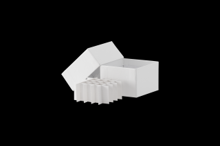Kryobox kartónový pre skladovanie v mrazničkách LN2 Rozmer: 133x133x52 mm; 10x10
