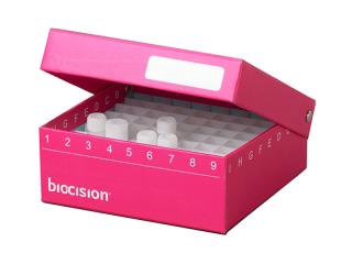 Kryobox sklápací 81-miestny, 5 ks/bal Farba: pink