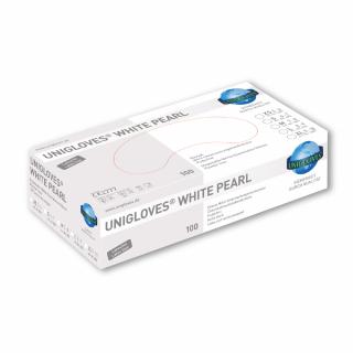 Rukavice nitril White Pearl Unigloves Veľkosť: L - large