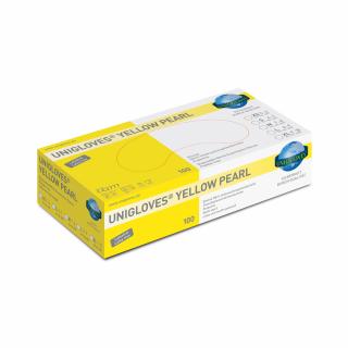 Rukavice nitril Yellow Pearl Unigloves Veľkosť: L - large