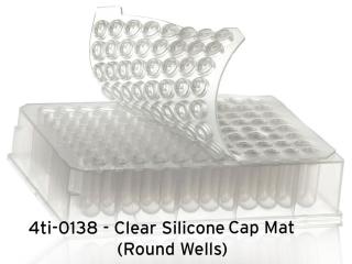 Sealing Cap Mat Prevedenie: 96 Round Well Sealing Cap Mat, clear, pierceable