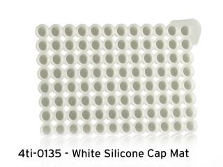 Silikónové tesnenia Prevedenie: 96 Round Well Sealing Cap Mat, white, non-pierceable