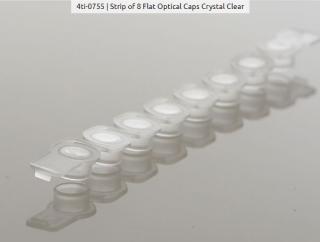 Strip of 8 Flat Optical Caps Crystal Clear Balenie: crystal clear; 120 strips