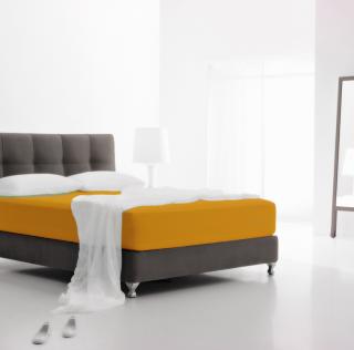 Plachta SUPER STRETCH Jersey Mandarínková, Vyberte rozmer 180 x 200 cm
