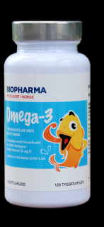 Omega 3 – detské žuvacie kapsule s ovocnou príchuťou (120 cps)