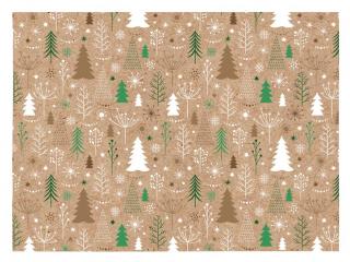 Baliaci papier vianočný KRAFT V280 100x70