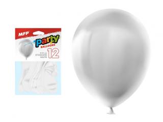 Balónik M štandard 12ks 30cm biely