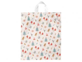 Igelitová vianočná taška vzor 8 40x46x8 (s uchom)