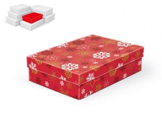 Krabička darčeková vianočná A-V006-A 24x16x6cm
