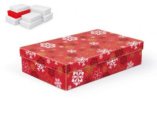 Krabička darčeková vianočná A-V006-D 30x19x7cm