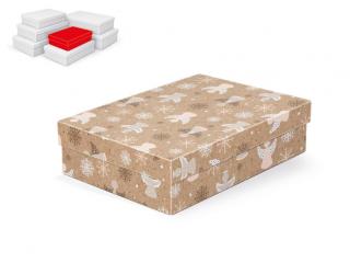 Krabička darčeková vianočná A-V009-A 24x16x6cm