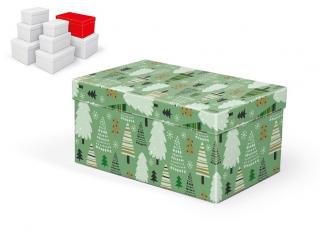 Krabička darčeková vianočná B-V006-F 26x17x13cm