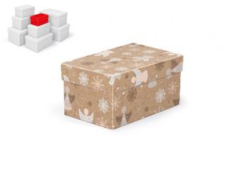 Krabička darčeková vianočná B-V008-A 16x10x8cm