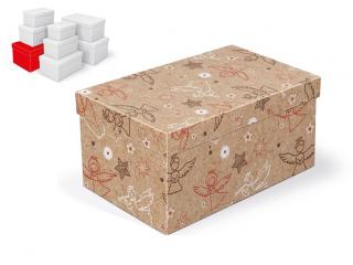 Krabička darčeková vianočná B-V008-G 28x18x14cm