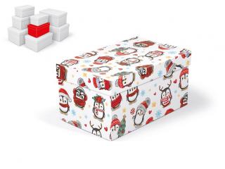 Krabička darčeková vianočná B-V009-C 20x12x10cm
