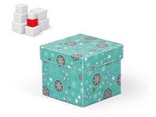 Krabička darčeková vianočná C-V002-B 10x10x9cm