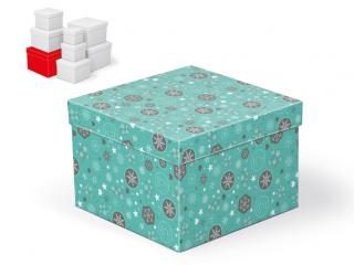 Krabička darčeková vianočná C-V002-G 20x20x14cm