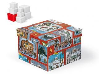 Krabička darčeková vianočná C-V005-GL 20x20x14cm
