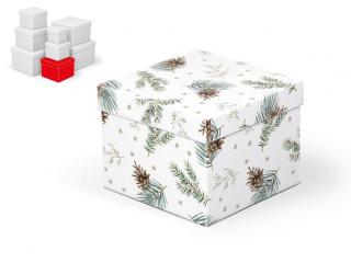 Krabička darčeková vianočná C-V006-D 14x14x11cm