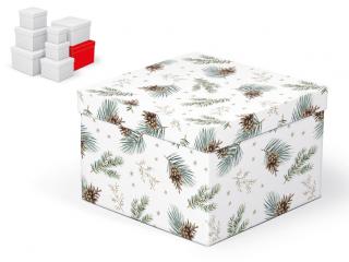 Krabička darčeková vianočná C-V006-H 22x22x15cm