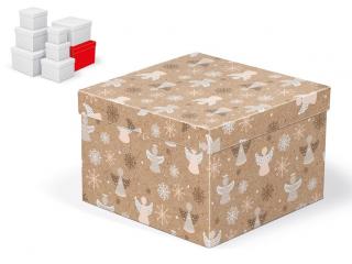 Krabička darčeková vianočná C-V008-H 22x22x15cm