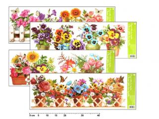 Okenná fólia 877 kvety 60x22,5cm