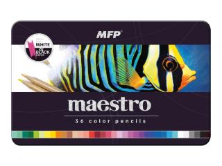 Pastelky MFP MAESTRO 36 ks kovová krabička