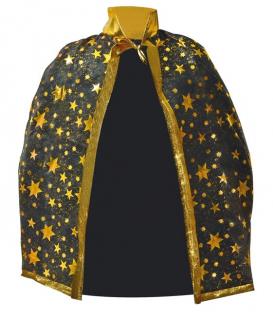 Plášť čarodejnícky čiernozlatý 77x124cm