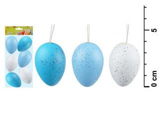 Vajíčka plast 6cm/6ks S170140B