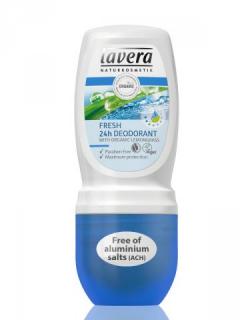 Deodorant roll-on Fresh 24h  - Lavera Objem: 50 ml