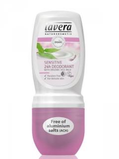 Deodorant roll-on Sensitive 24h  - Lavera Objem: 50 ml